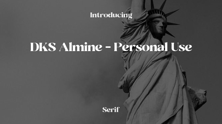 DKS Almine - Personal Use Font Family
