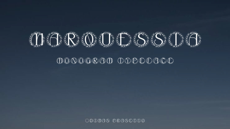 Marquessia Monogram Font