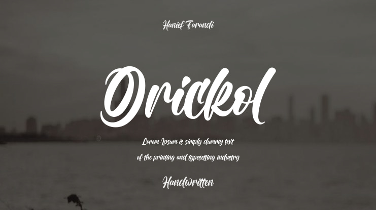 Orickol Font