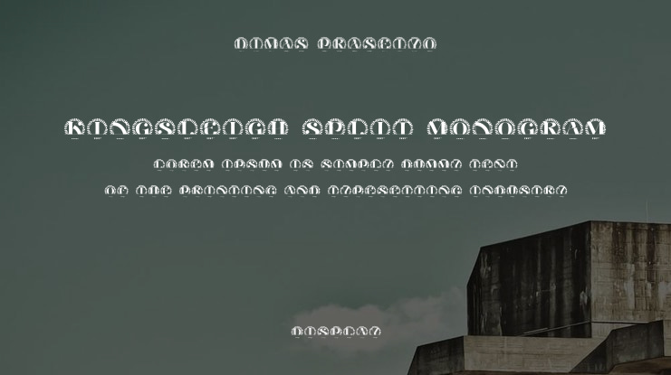 Kingsleigh Split Monogram Font