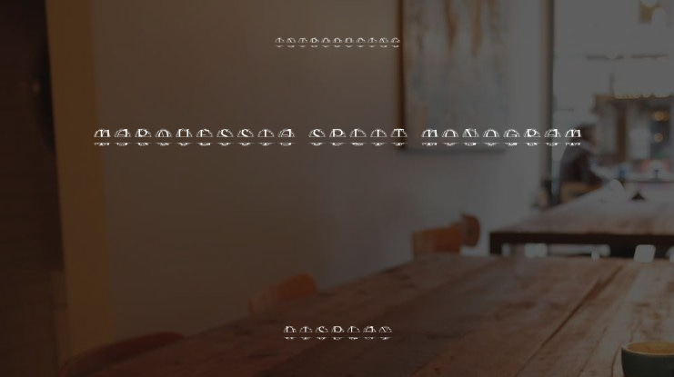 Marquessia Split Monogram Font