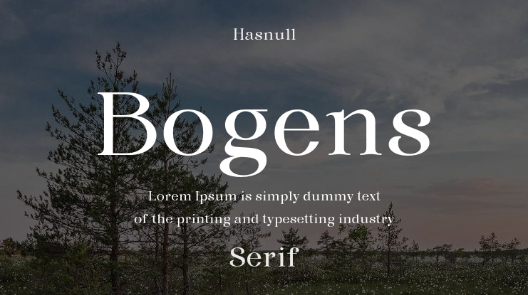 Bogens Font