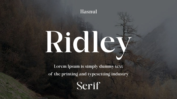 Ridley Font