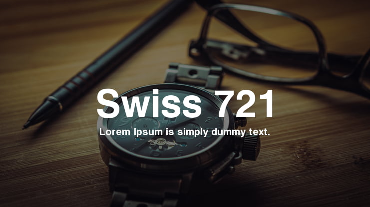 Swiss 721 Font Family