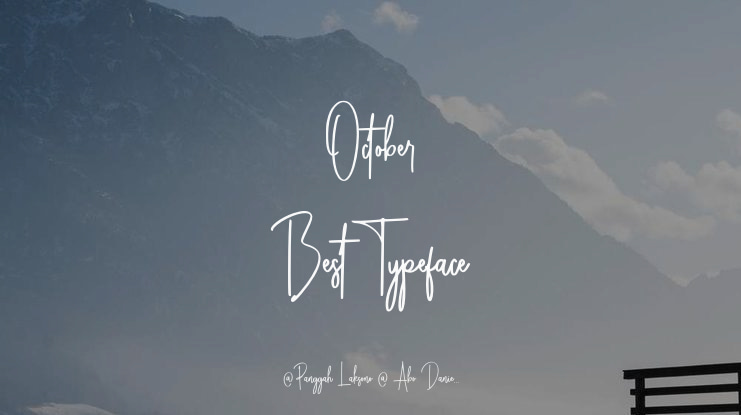 October Best Font