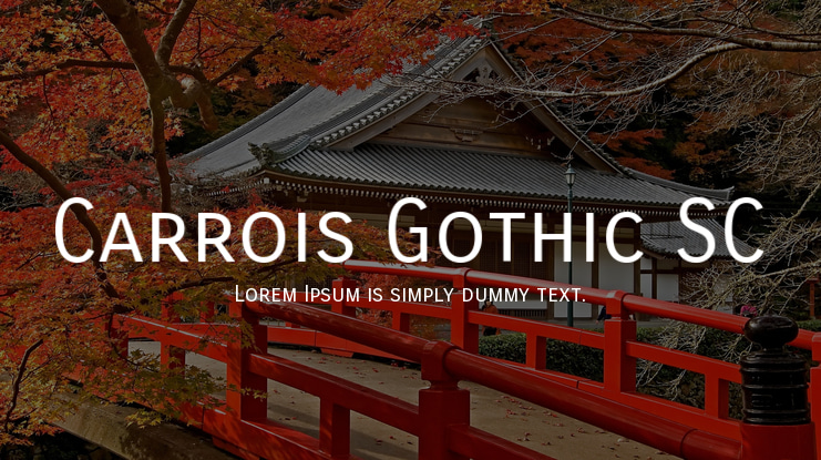 Carrois Gothic SC Font Family
