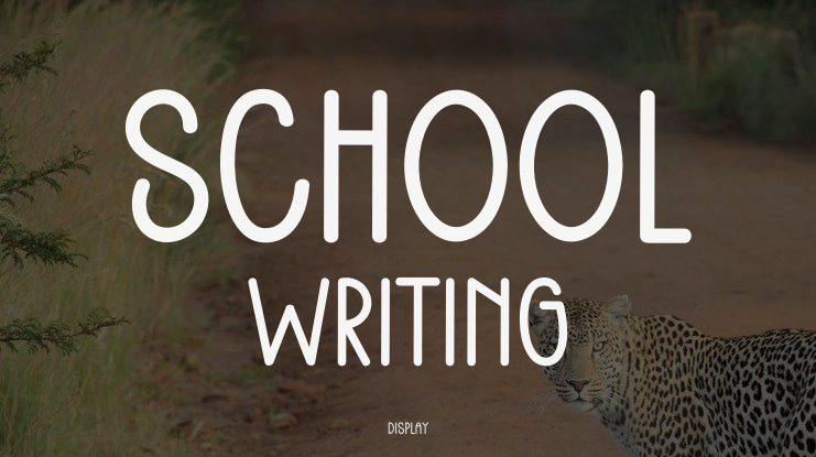 School Writing Font