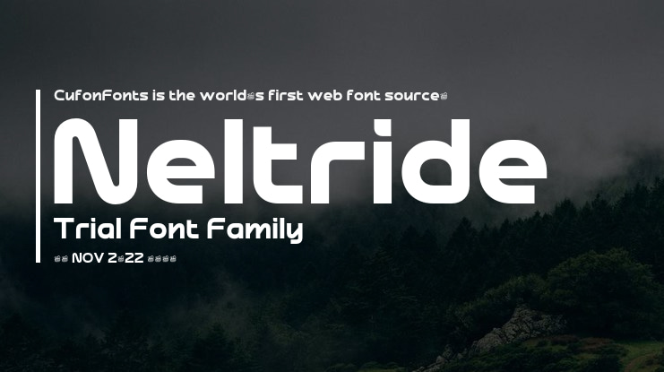 Neltride Trial Font
