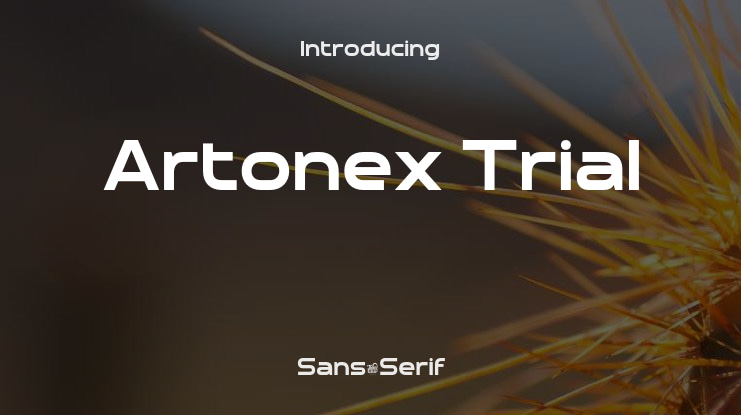 Artonex Trial Font