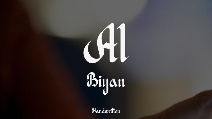 Al Biyan Font
