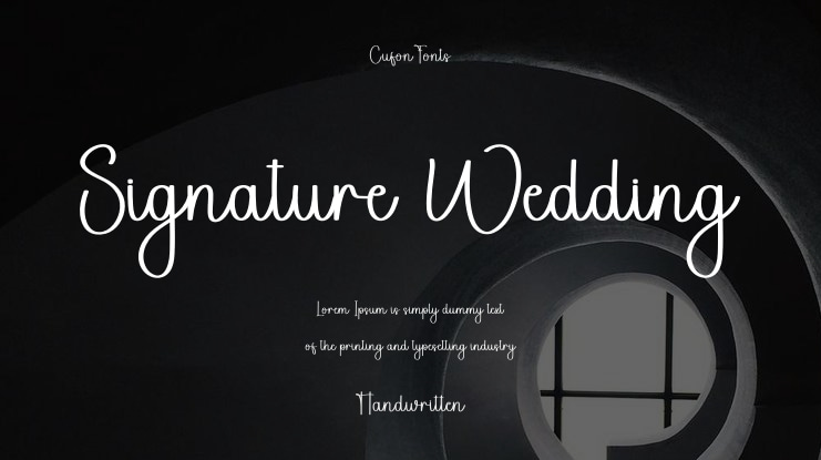 Signature Wedding Font