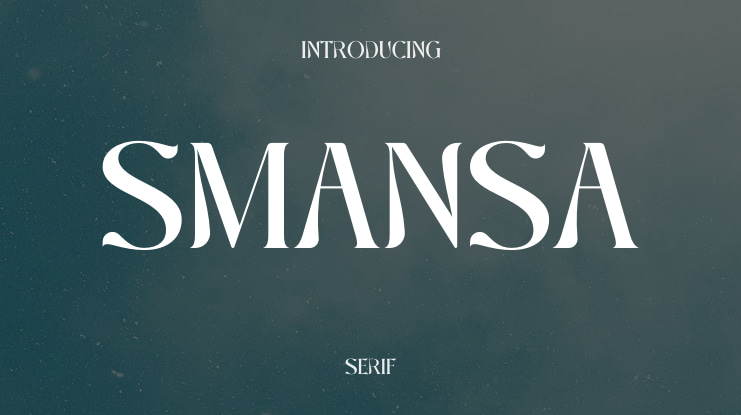 Smansa Font
