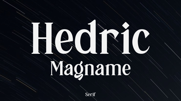Hedric Magname Font