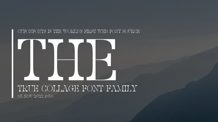 The True Collage Font