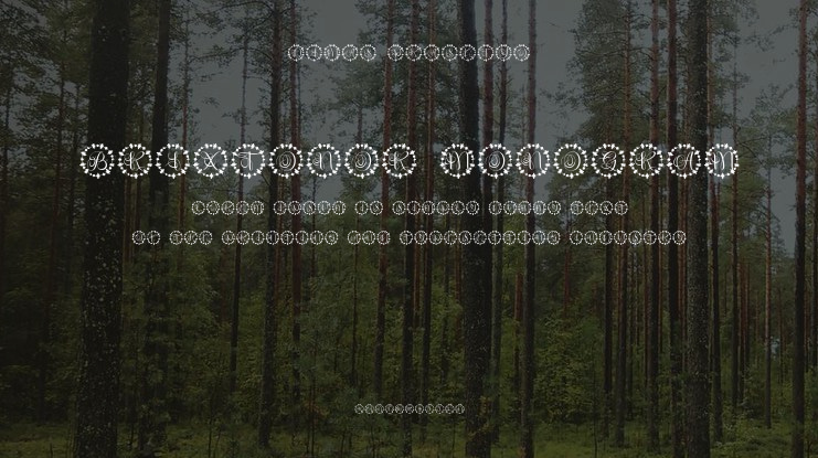 Brixtonor Monogram Font