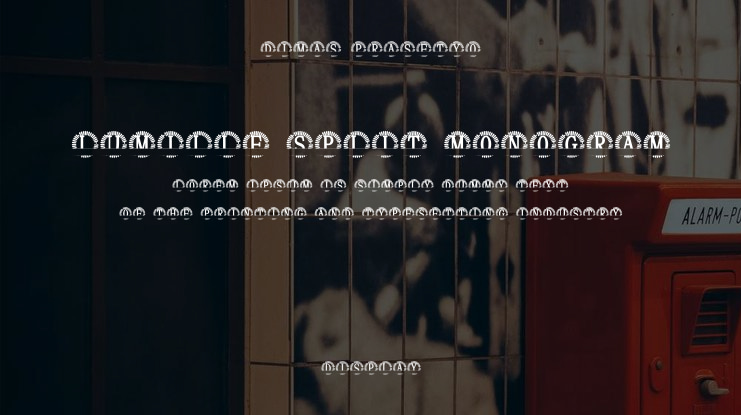 Lumille Split Monogram Font