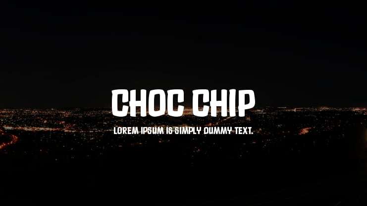Choc Chip Font