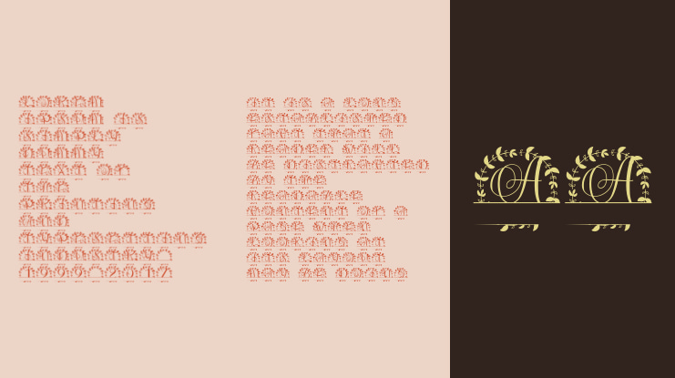 Monoluxe SPlit Monogram Font