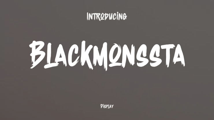Blackmonssta Font