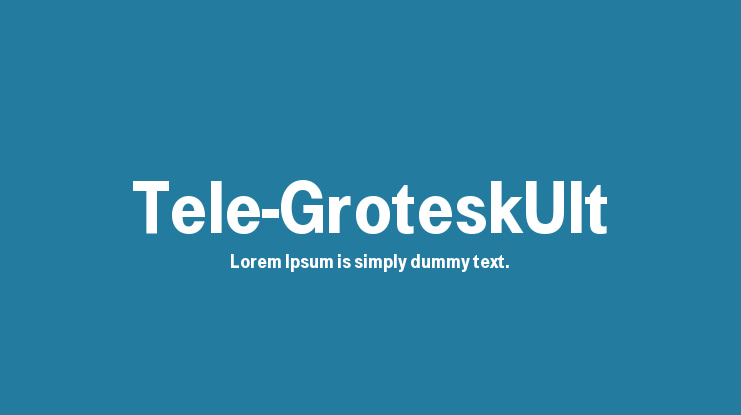 Tele-GroteskUlt Font