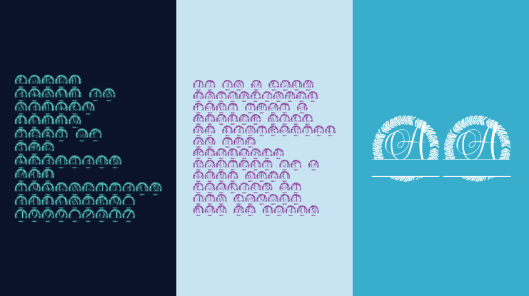 Averleigh Split Monogram Font