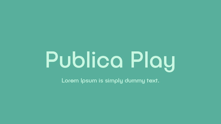 Publica Play Font