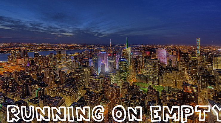 Running On Empty Font