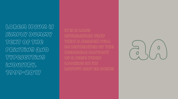 Cloud Bunch Hollow Font Family