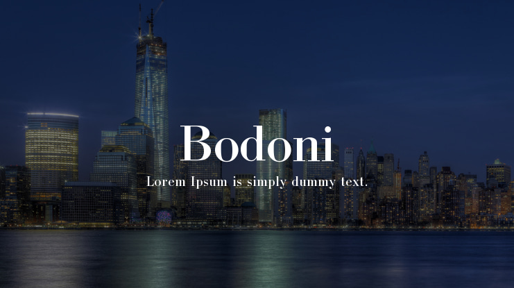 Bodoni Font