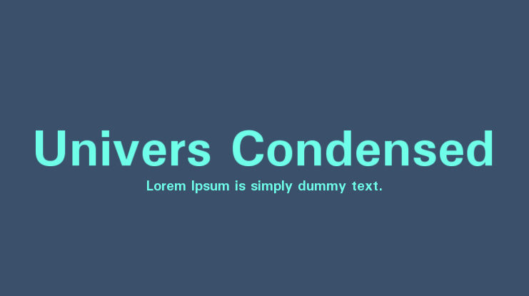 Univers font al Univers font al