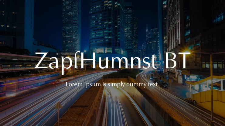 ZapfHumnst BT Font