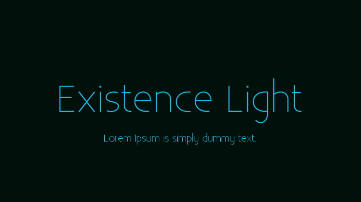 Existence Light Font Family