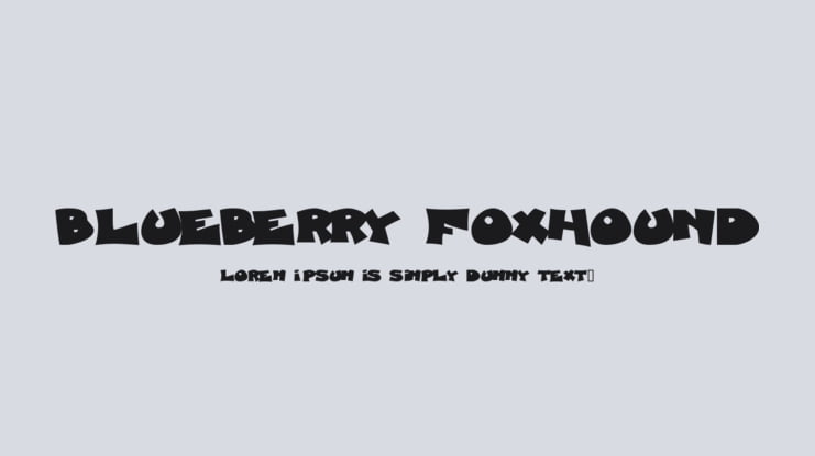Blueberry Foxhound Font