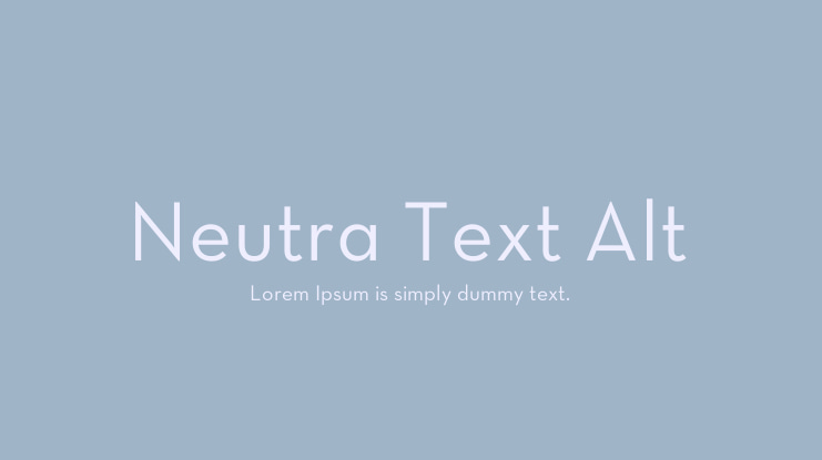 Neutra Text Alt Font Family