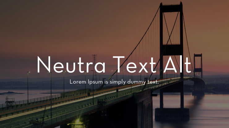 Neutra Text Alt Font Family
