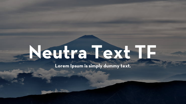 Neutra Text TF Font Family