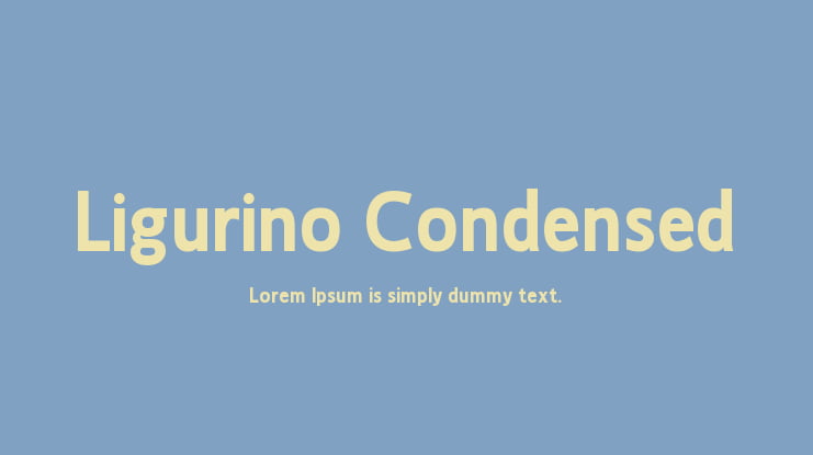 Ligurino Condensed Font Family