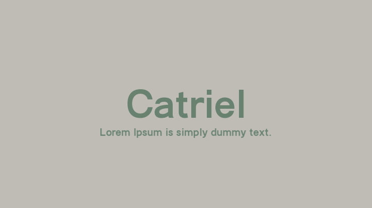 Catriel Font Family