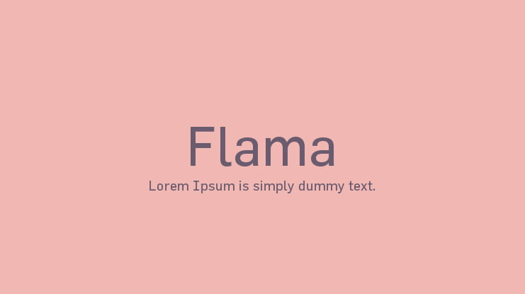 Flama Font Family