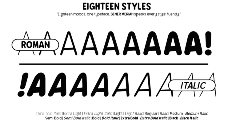 Bener Rounded Font