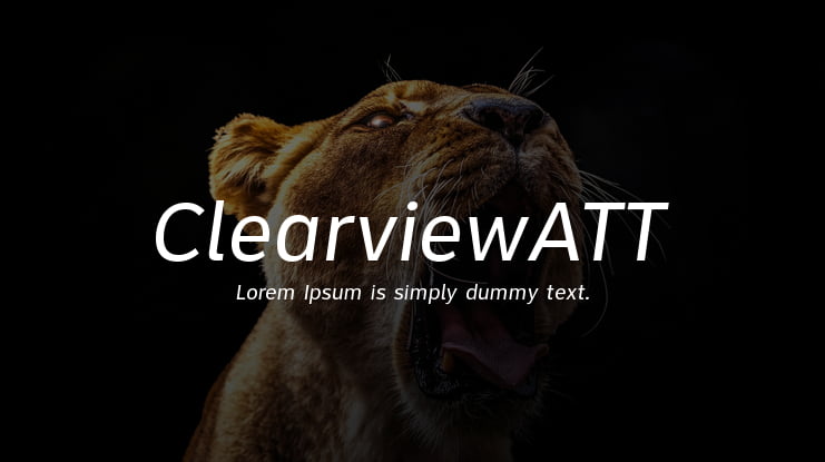 ClearviewATT Font