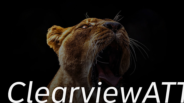 ClearviewATT Font