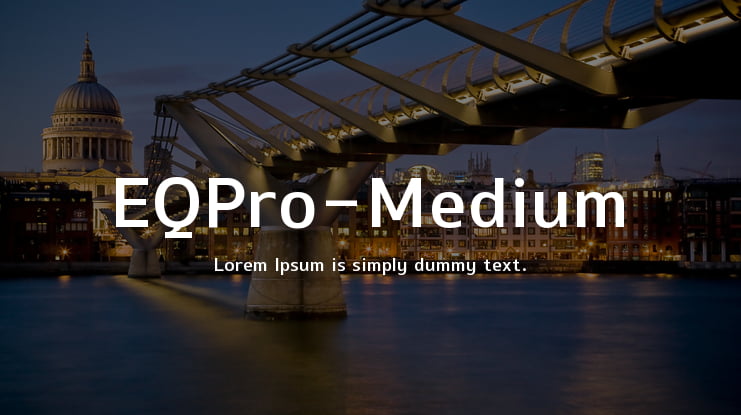 EQPro-Medium Font