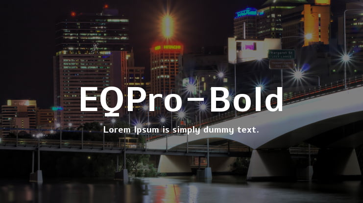 EQPro-Bold Font