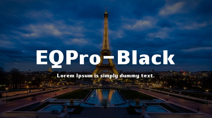 EQPro-Black Font