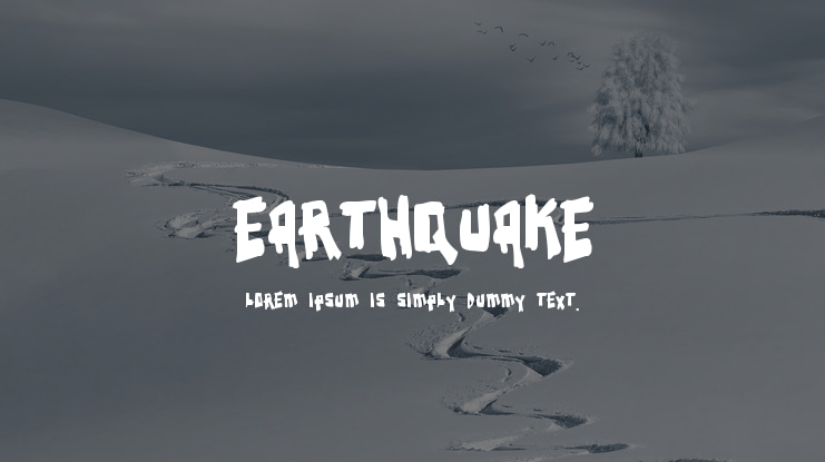 Earthquake Font