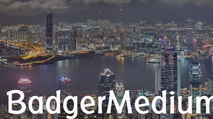 BadgerMedium Font
