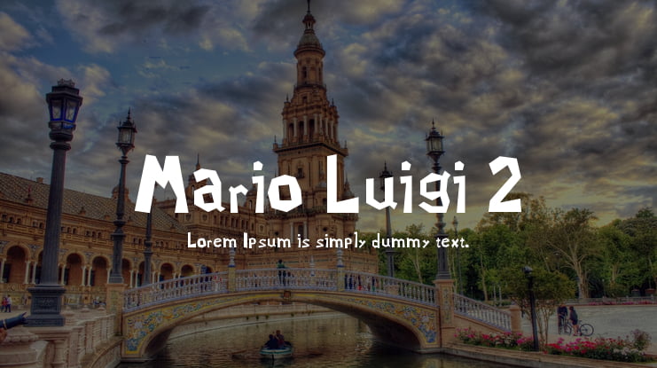 Mario Luigi 2 Font