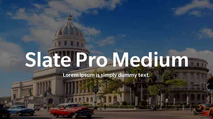 Slate Pro Medium Font Family