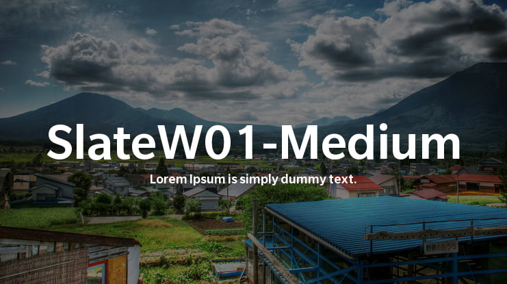 SlateW01-Medium Font Family